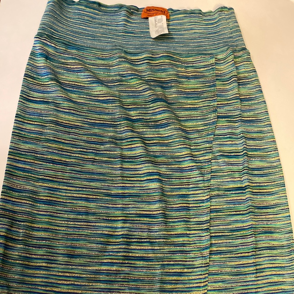 Missoni skirt 42 stretch stripe vintage pencil s 6